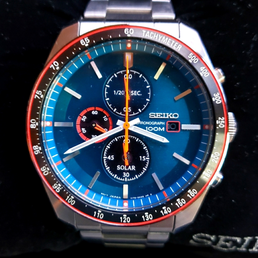 Seiko Solar w/Stainless Steel Bracelet SSC717P1